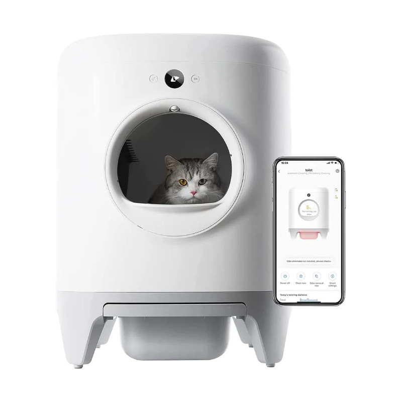 Petkit Pura X Self-Cleaning Cat Litter Box - أكسسوارات حيوانات أليفة